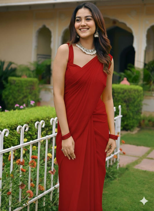 Ruby Royale Designer Saree