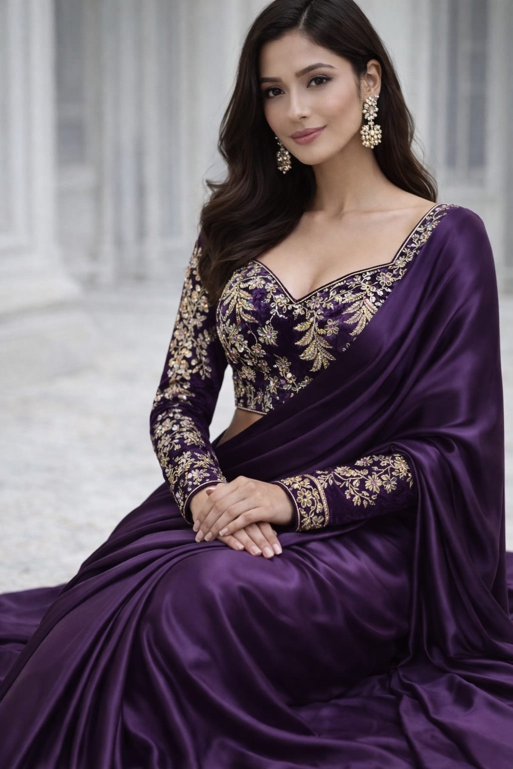 Royal Crimson Elegance Saree