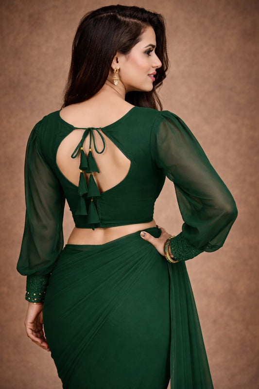 Emerald Royale Designer Saree